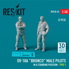 1/48 OV-10A Bronco Male Pilots In A Standing Position - Type 1 (2 figures)