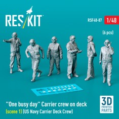 1/48 One Busy Day Carrier Crew on Deck Scene #1 (6pcs)