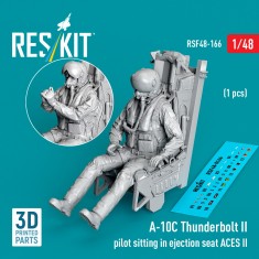 1/48 A-10C Thunderbolt II Pilot Sitting in Ejection Seat ACES II (1pc)