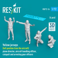 1/72 USN Carrier Air Operations 'Yellow Jersey' (Left position from aircraft) 4 Figures