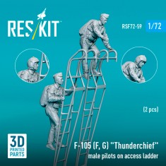1/72 F-105 (F, G) Thunderchief Male Pilots on Access Ladder (2 figures)