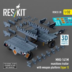 1/32 MHU-141M Munitions Trailer with Weapon Platform (Type 1)