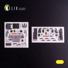 1/32 F-16CJ Fighting Falcon Interior 3D Decals for Tamiya kit