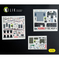 1/32 F-15C MSIP II Interior 3D Decals for Tamiya kit