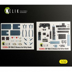 1/32 OV-10A/C Bronco Interior 3D Decals for Kitty Hawk/Zimi kit