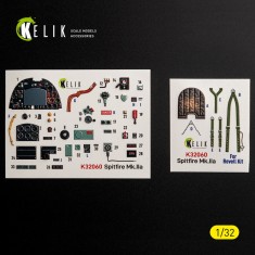 1/32 Spitfire Mk.IIa Interior 3D Decal Set for Revell Kit