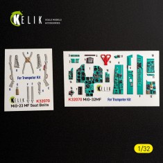 1/32 MiG-23MF Interior 3D Decal Set for Trumpeter Kit