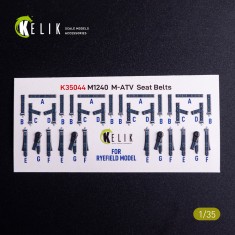 1/35 M1240A M-ATV Seatbelts Interior 3D Decals for RFM kit