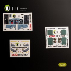 1/35 UH-1B Huey Interior 3D Decal Set for Trumpeter Kit