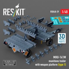 1/48 MHU-141M Munitions Trailer with Weapon Platform (Type 1)