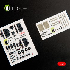 1/48 F-82 E/H Twin Mustang Interior 3D-decals for Modelsvit
