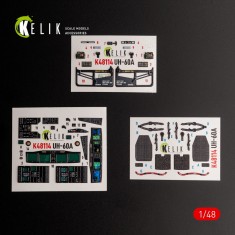 1/48 UH-60A Black Hawk Type 2 Defence Intelligence of Ukraine Interior parts for ICM kit 