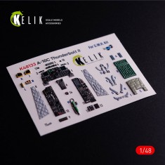 1/48 A-10C Thunderbolt II Interior 3D Decals for GWH kit