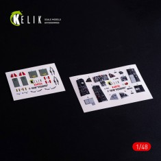 1/48 F-101B VooDoo Interior 3D Decals for Zimi Model/KittyHawk kit