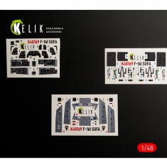 1/48 F-16I SUFA Interior 3D Decals for GWH kit