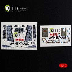 1/48 A-4M Skyhawk Interior 3D Decal Set for Hasegawa Kit