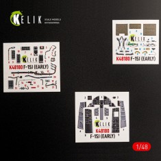 1/48 F-15J Eagle Early Interior 3D Decal Set for Hasegawa Kit