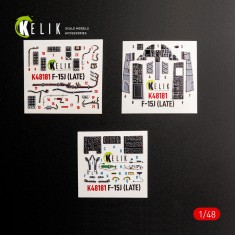 1/48 F-15J Eagle Late Interior 3D Decal Set for Hasegawa Kit