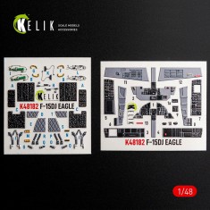 1/48 F-15DJ Eagle Interior 3D Decal Set for Hasegawa Kit