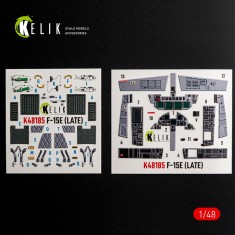 1/48 F-15E Eagle Late Interior 3D Decal Set for Hasegawa Kit