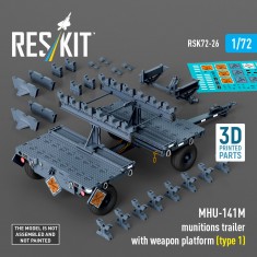 1/72 MHU-141M Munitions Trailer with Weapon Platform (Type 1)