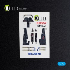 1/72 Dassault Super Mystere B.2 Interior 3D Decal for Azur Kit