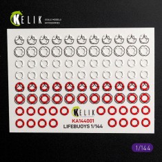 1/144 Ship Lifebuoys 3D Decal Set