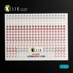 1/350 Ship Lifebuoys 3D Decal Set