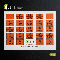 1/35 ADR Plates Set Type 2 (Decal for models)