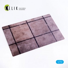 1/72 Soviet Square Concrete Plates Airfield 1970th 3mm Acrylic Base (280 x 180 mm, 170 g)