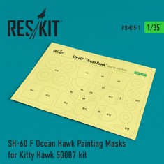 1/35 SH-60 F Ocean Hawk Painting Masks for Kitty Hawk #50007
