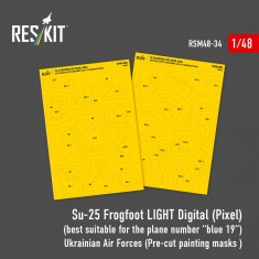 1/48 Su-25 Frogfoot Light Digital Ukrainian AF Paint Masks