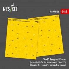 1/48 Su-25 Frogfoot Clover Ukrainian AF Paint Masks