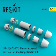 1/32 F-18 Hornet Exhaust Nozzles for Academy/Kinetic kits