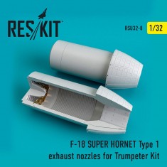 1/32 McDonnell Douglas F/A-18 (E/G) Super Hornet Type 1 Exhaust Nozzles for Trumpeter Kit