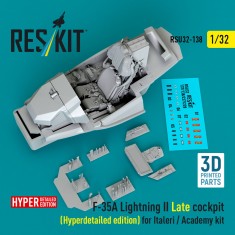 1/32 F-35A Lightning II Late Cockpit (Hyperdetailed edition) for Italeri / Academy kit