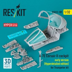 1/32 A-7E Corsair II Early Cockpit (Hyperdetailed edition) for Trumpeter kit