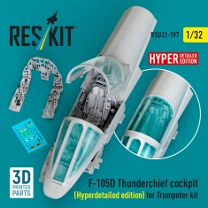 1/32 F-105D Thunderchief Cockpit (Hyperdetailed Edition) for Trumpeter Kit