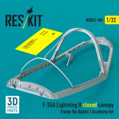 1/32 F-35A Lightning II Closed Canopy Frame for Italeri / Academy kit