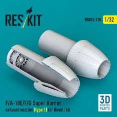 1/32 F/A-18E/F/G Super Hornet Exhaust Nozzles (type 1) for Revell kit