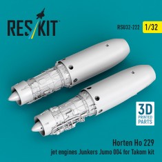 1/32 Horten Ho 229 Junkers Jumo 004 Jet Engine Set (2pcs) for Takom Kit