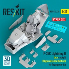 1/32 F-35C Lightning II Late Cockpit (Hyperdetailed Edition) for Trumpeter kit
