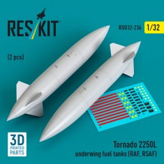 1/32 RAF/RSAF Tornado 2250L Underwing Fuel Tanks (2pcs)