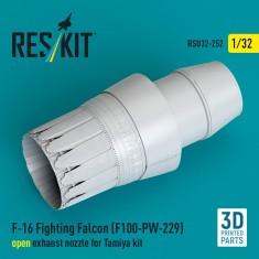 1/32 F-16 Fighting Falcon (F100-PW-229) Open Exhaust Nozzle for Tamiya Kit