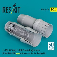 1/32 F-15I/K Late F100-PW-229 Exhaust Nozzles for Tamiya