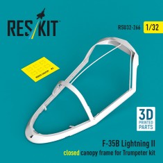 1/32 F-35B Lightning II Closed Canopy Frame for Trumpeter Kit