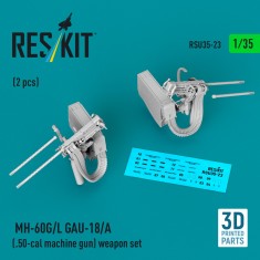 1/35 MH-60G/L GAU-18/A .50 Cal Machine Gun Weapon Set (2pcs)