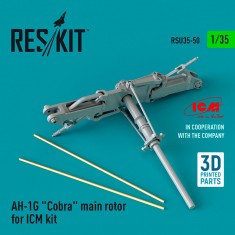 1/35 AH-1G Cobra Main Rotor for ICM kit (3D Printed)