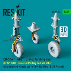 1/35 Ch-54A Tarhe Landing Gear (Heavy Load/Universal Military Pod) for ICM Kit
