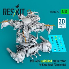 1/35 MH-60S Unfolded Main Rotor for Kitty Hawk / Zimimodel